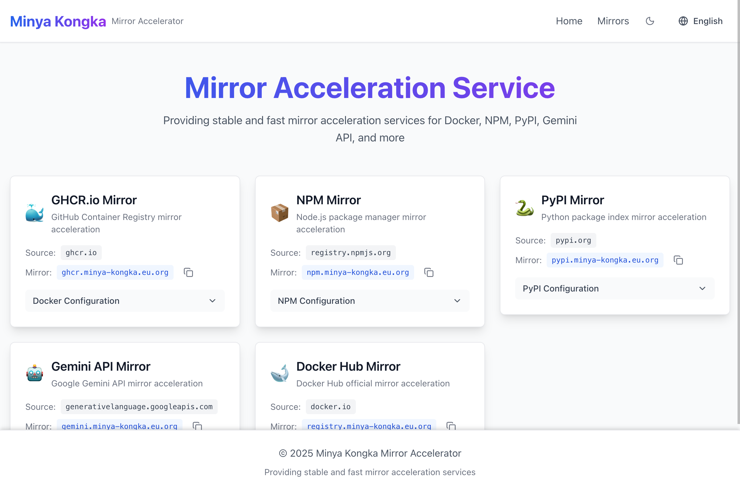 Minya Kongka Mirror Accelerator screenshot
